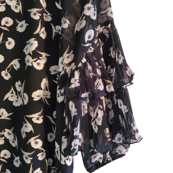 Ann Taylor Poppy Ruffle Sleeve Shift Dress Size 2 - Picture 3 of 9